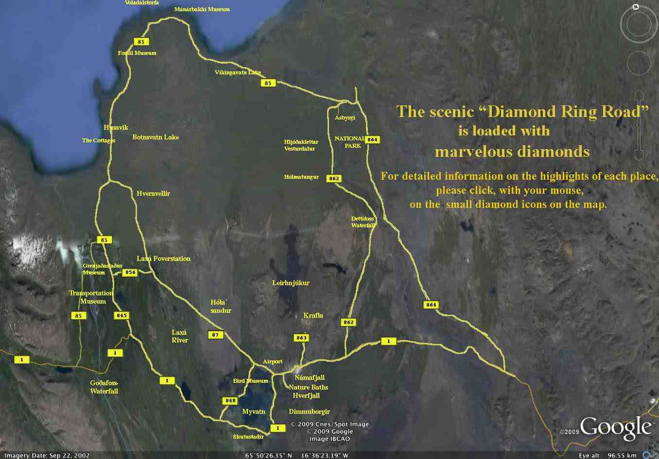 the diamond ring road rouundtrip journey